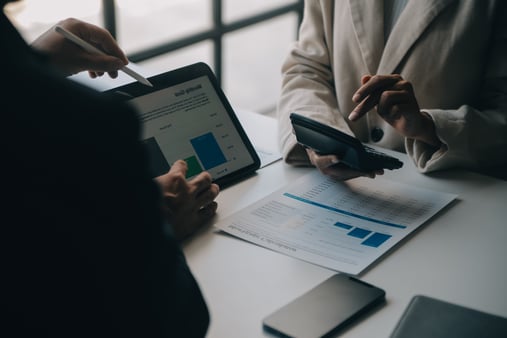 People going over reports