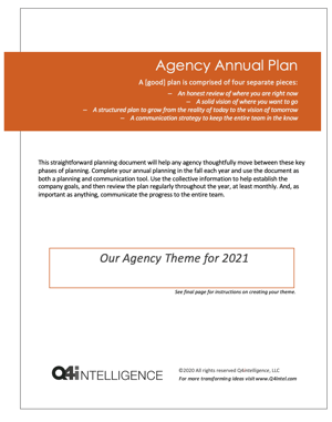 Q4i Agency Annual Planning Guide 2021 Image Q4i Agency Annual Planning Guide 2021 Image