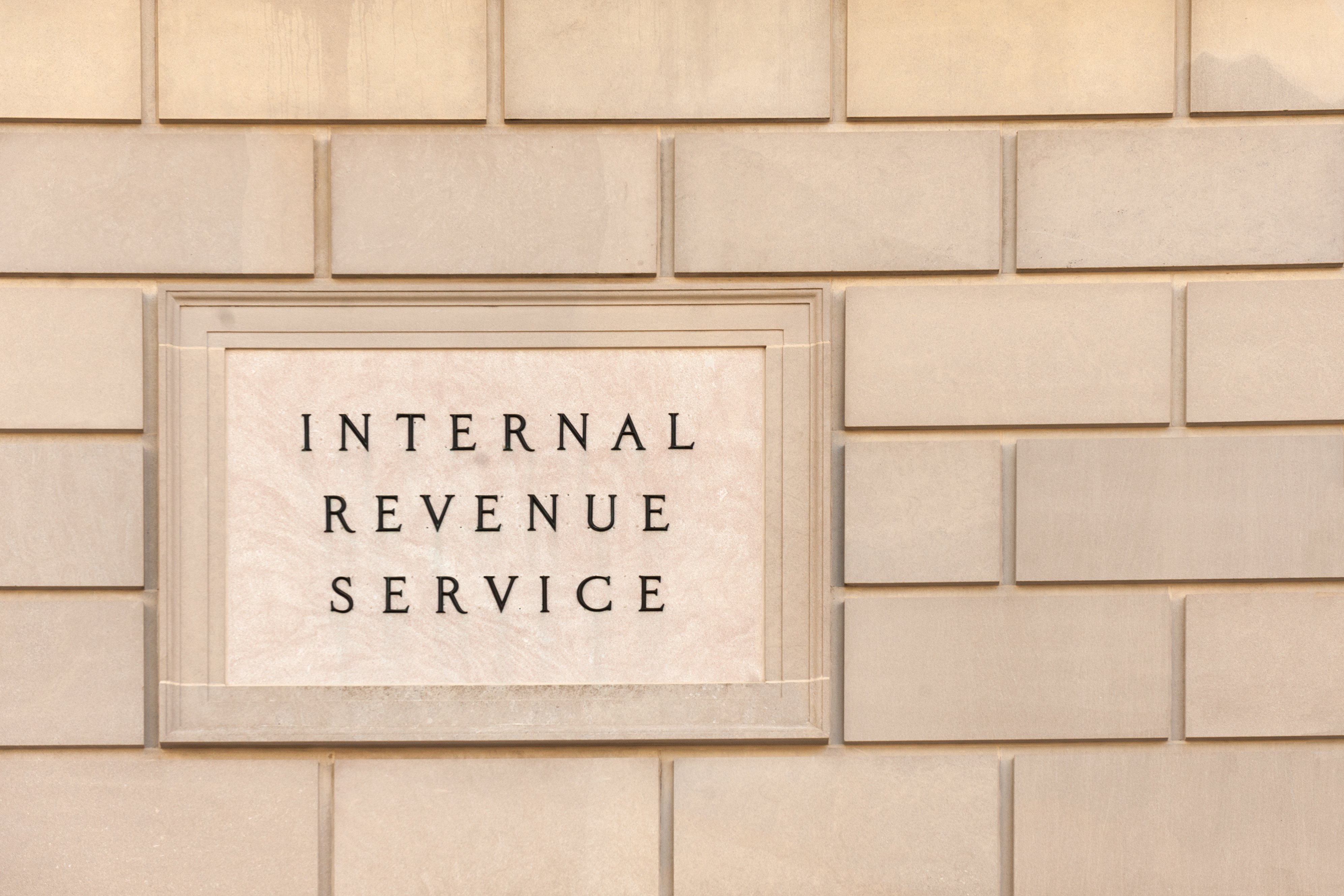 Front of the IRS building 